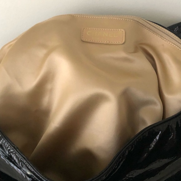 Authentic Black Patent Leather Chanel Purse - Picture 3 of 5